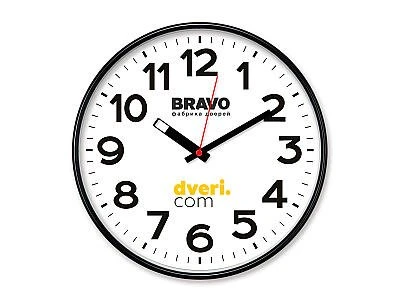 Часы настенные "dveri.com" (цвет SGraphite)