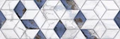 DG05-04 Плитка настенная Тициана Голубая 30*90см Декор 04 глянцевая 1,08м2