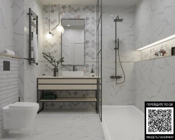 TP3670A Плитка настенная Киана 30*60см белый 1,8м2