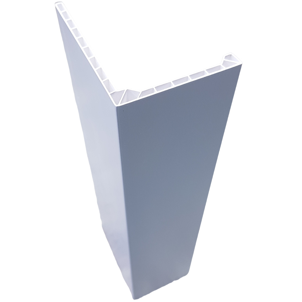 Наличник-добор телескопический ПВХ серый 70*90*2200 мм