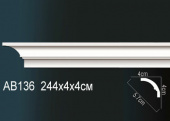 Карниз гладкий AB136