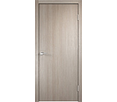 Влагостойкая дверь экошпон EtaDoor глухая одностворчатая капучино